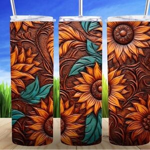 20 oz sunflower tumbler